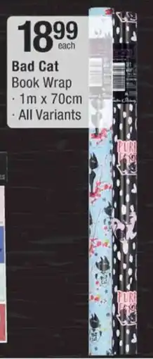 Checkers Bad Cat Book Wrap offer
