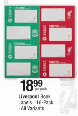 Checkers Liverpool Book Labels offer