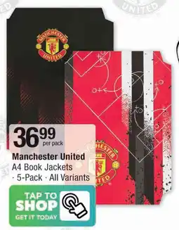 Checkers Manchester United A4 Book Jackets offer
