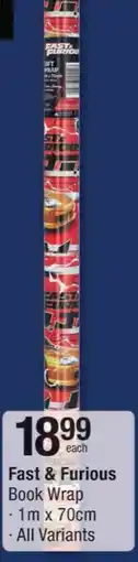 Checkers Fast & Furious Book Wrap offer