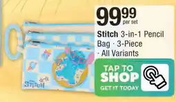 Checkers Stitch 3-in-1 Pencil Bag offer