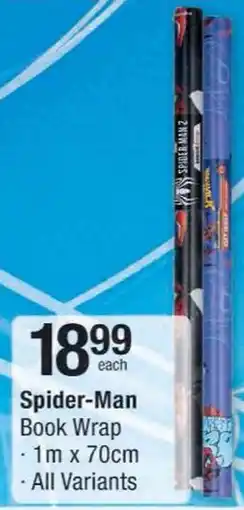 Checkers Spider-Man Book Wrap offer