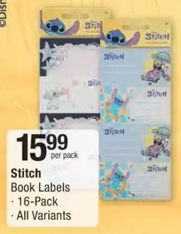 Checkers Stitch Book Labels offer