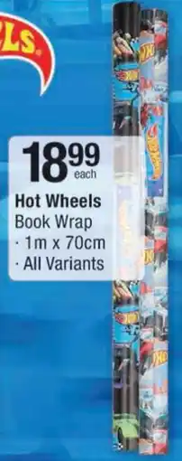 Checkers Hot Wheels Book Wrap offer