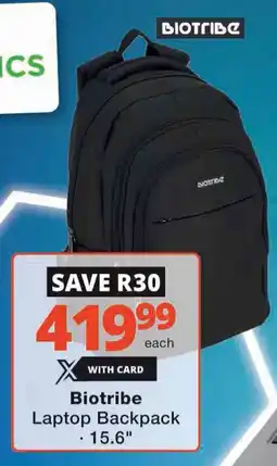 Checkers Biotribe Laptop Backpack offer