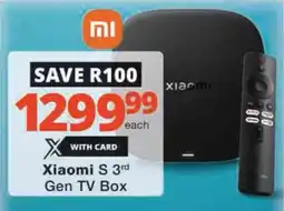 Checkers Xiaomi S 3rd Gen TV Box offer