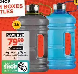 Checkers Aquacarry Gym Bottle offer