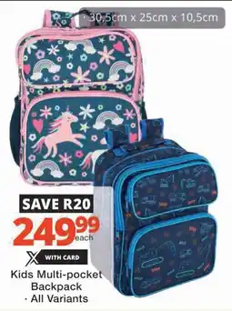 Checkers Kids Multi-pocket Backpack offer