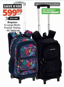 Checkers Bagmax X-Large Multi- Pocket Trolley offer