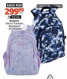 Checkers Bagmax Senior Fashion Backpack offer