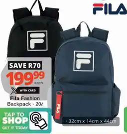 Checkers Fila Fashion Backpack offer