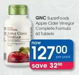 Clicks GNC Superfoods Apple Cider Vinegar Complete Formula offer