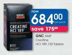 Clicks GNC AMP Creatine HCI 189 offer