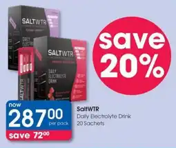 Clicks SaltWTR Daily Electrolyte Drink offer