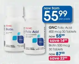 Clicks GNC Folic Acid offer