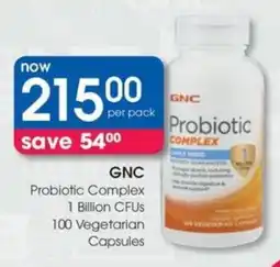 Clicks GNC Probiotic Complex 1 Billion CFUs offer