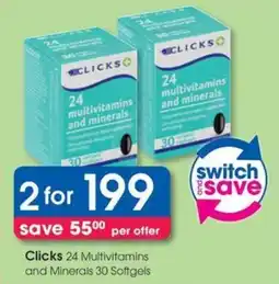 Clicks Clicks 24 Multivitamins and Minerals offer