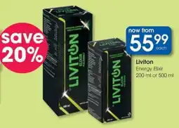 Clicks Liviton Energy Elixir offer