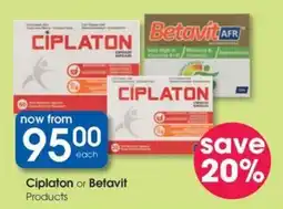 Clicks Ciplaton or Betavit Products offer