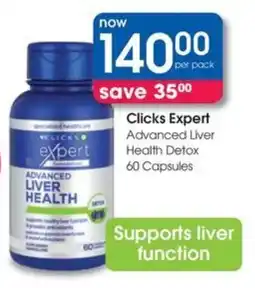 Clicks Clicks Expert Advanced Liver Health Detox offer