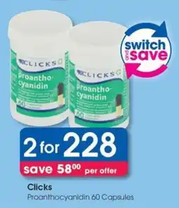 Clicks Clicks Proanthocyanidin offer