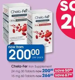 Clicks Chela-Fer Iron Supplement offer
