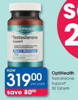 Clicks OptiHealth Testosterone Support offer