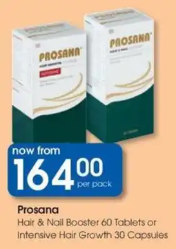 Clicks Prosana Hair & Nail Booster Tablets or Intensive Hair Growth Capsules offer