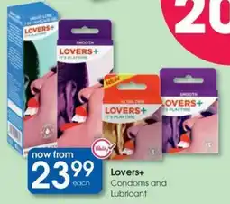 Clicks Lovers+ Condoms and Lubricant offer