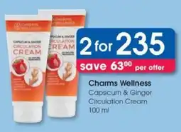 Clicks Charms Wellness Capsicum & Ginger Circulation Cream offer