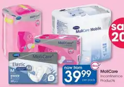 Clicks MoliCare Incontinence Products offer