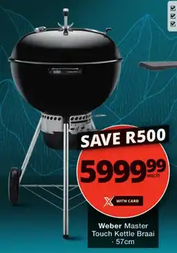 Checkers Weber Master Touch Kettle Braai offer