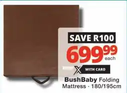 Checkers Bush Baby Folding Mattress offer