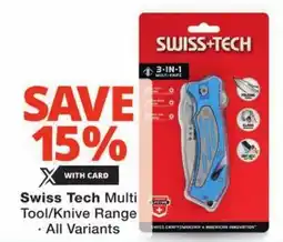 Checkers Swiss Tech Multi Tool/ Knive Range offer