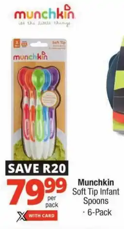 Checkers Munchkin Soft Tip Infant Spoons offer