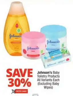 Checkers Johnson's Baby Toiletry Products All Variants offer