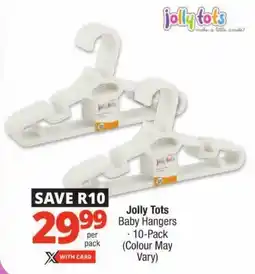 Checkers Jolly Tots Baby Hangers offer