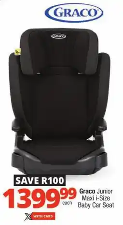 Checkers Graco Junior Maxi i-Size Baby Car Seat offer