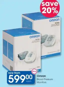 Clicks Omron Blood Pressure Monitors offer