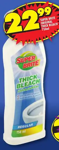 Shoprite Super brite original thick bleach offer