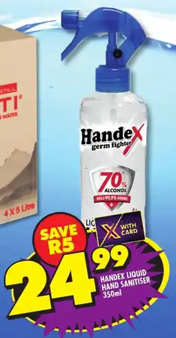 Shoprite Handex liquid hand sanitiser offer