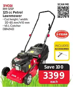 Makro Ryobi 125 cc Petrol Lawnmower offer