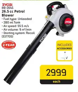 Makro Ryobi 26.5 cc Petrol Blower offer