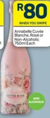Pick n Pay Annabelle Cuvée Blanche, Rosé or Non- Alcoholic 750ml offer