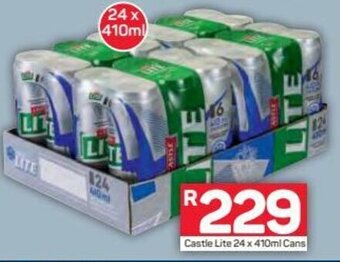 Pick n Pay Castle Lite 24 x 410ml Cans offer