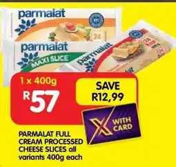 Shoprite PARMALAT Full Cream Processed Cheese Slices offer