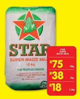Shoprite STAR SUPER MAIZE MEAL offer