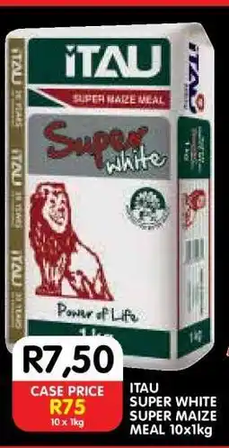 Shoprite ITAU SUPER WHITE SUPER MAIZE MEAL 10x1kg offer