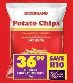Shoprite RITEBRAND FROZEN POTATO CHIPS 1kg offer