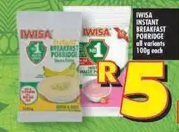 Shoprite IWISA Instant Breakfast Porridge offer